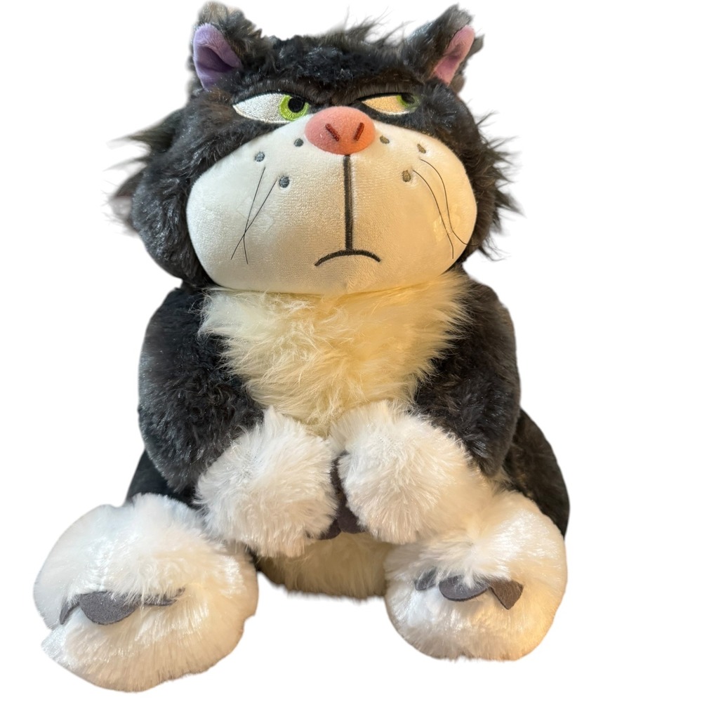 Authentic Disney Store Japan Cinderella Lucifer Cat Plush Seated Cat Day